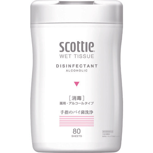 Crecia Scotty Wet Tissue Disinfectant 80 sheets 77036 1 piece