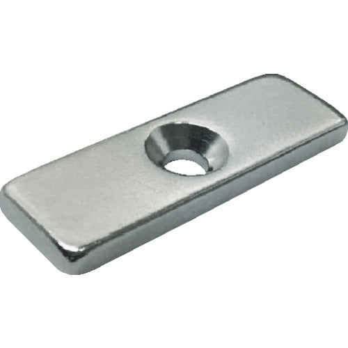 TRUSCO 네오디뮴 각형 접시 나사 구멍 부착 6MM×6MM×5MM M1.6 1개입 T06K05-M1.6 1개