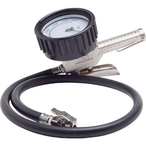 TRUSCO 타이어 게이지 그립 타입 1400kPa 미식 밸브 타입 THB25AA 1대