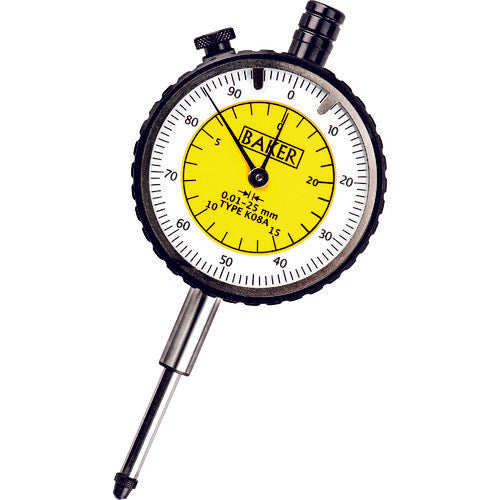 BAKER Dial Gauge Type K08 0.01mm Graduation BGK08A 1 pc