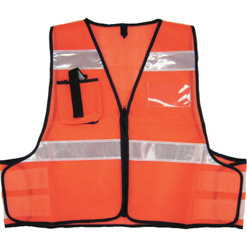 ミズケイ 防犯パトロールベスト(オレンジ) 5918506 1 枚