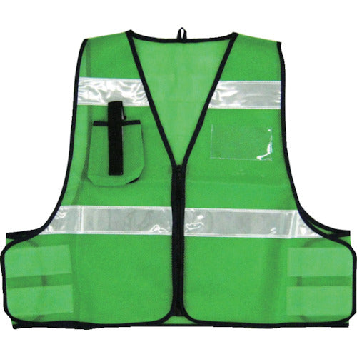 ミズケイ 防犯パトロールベスト(グリーン) 5918507 1 枚