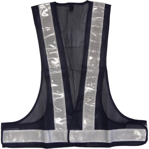 ミズケイ 安全ベスト(紺地・白) 5917502 1 枚