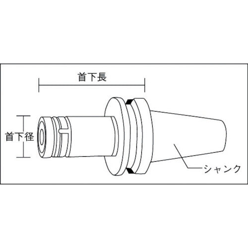 유키와 뉴 드릴 밀 척 파악 직경 0.5~10mm 수하장 120mm BT40-NDC10-120