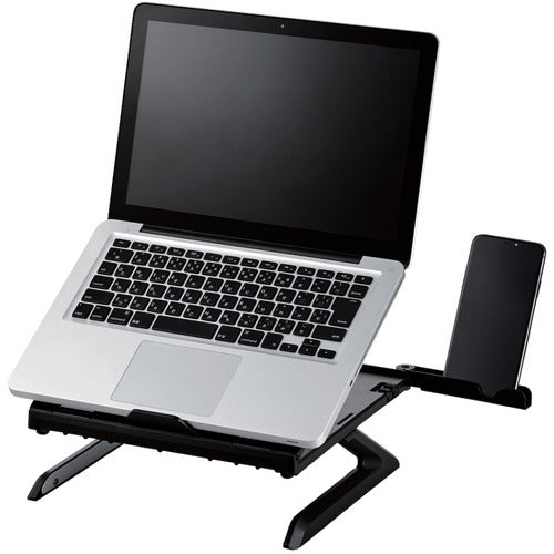 エレコム 折りたたみノートPCスタンド(8段階・脚付) PCA-LTSH8BK 1 個