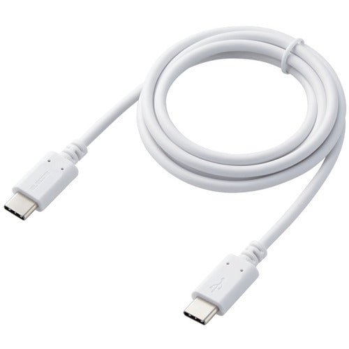 エレコム スマホ・タブレット用USBケーブル USB(C−C) Power Delivery対応 1.0m ホワイト MPA-CC10PNWH 1 本