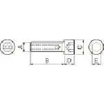 Kyocera Parts Screw HH5X25 1 piece