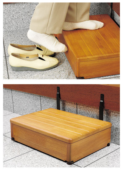 안수 목제 현관대 2단 타입 60W-30-2단 / 535-584 브라운 1대