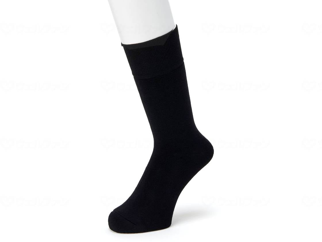 Okamoto Cocopita Warmth Crew Length Men's Black 25-27cm