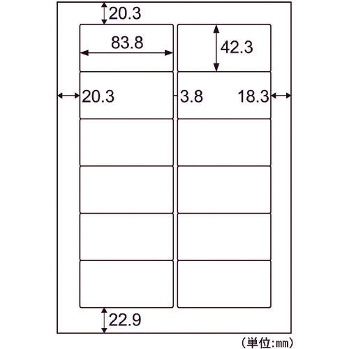 Hisago Economy Label 12 sides ELM007 1 PK