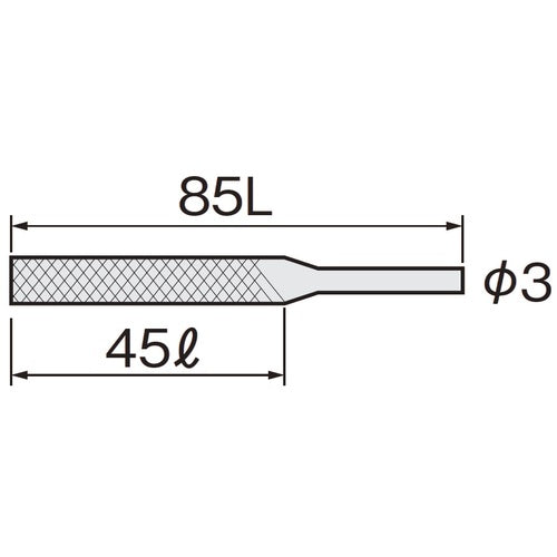 TUBOSAN Super Saw File Φ3 Round Fine 5 Pieces MA08503 1 S