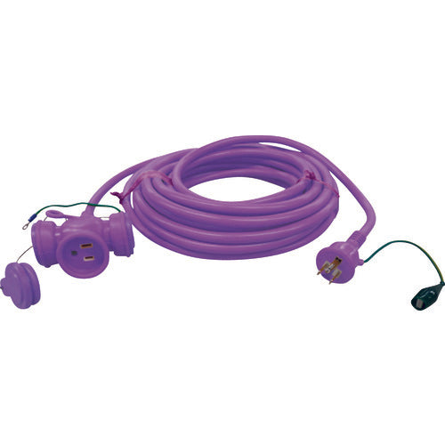 JAPPY 3P 방수형 연장 코드 보라색 KM03-10JPP 1개