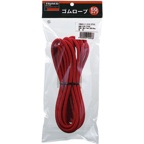TRUSCO 【売切廃番】 イージーロープ 幅7mmX長さ5m 赤 ER-705-R 1 本