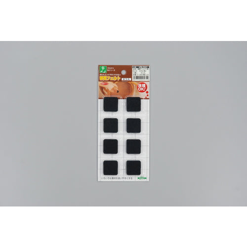 光 硬質フェルト ブラック 25×25mm LPQ-2541 1 PK