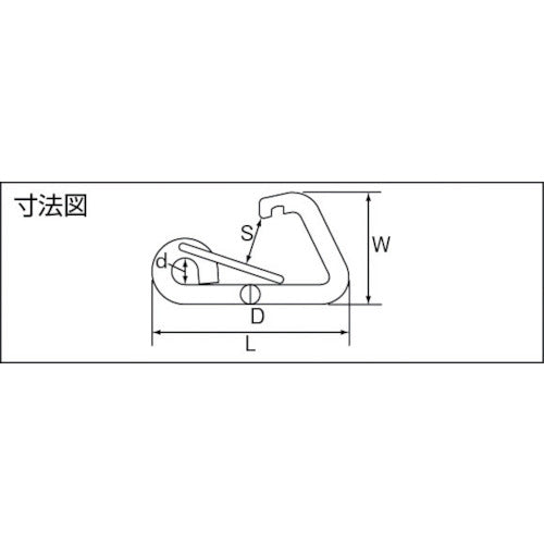 水本 ステンレス L型フック 使用荷重0.69kN B-129 1 個