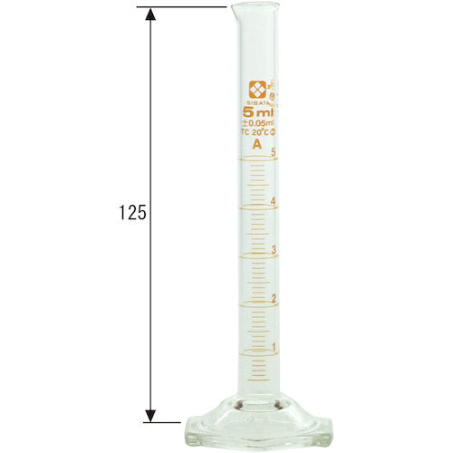 SIBATA Measuring Cylinder Super Grade 5mL 023520-5 1 unit