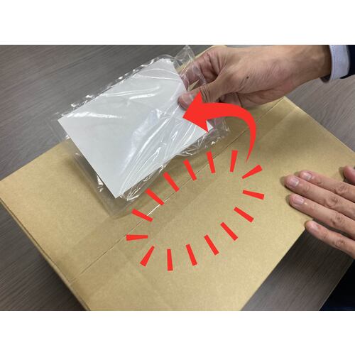 파피루스 재박리 딜리버리 팩 완전 밀봉 타입(A6 사이즈용) 130×190 100장입 전면 풀 PA-704RJ 1 PK