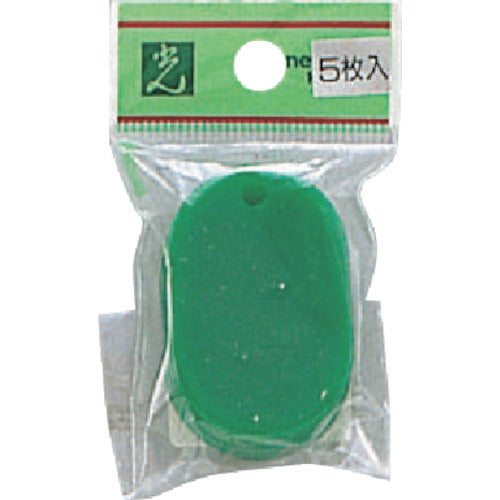 Light oval banknotes, acrylic, emerald green (5 pieces) PKF31-5 1 PK