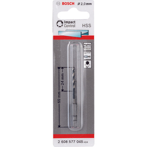 Bosch Drill Adapter Metal Bit 2mm 2608577045 1 piece
