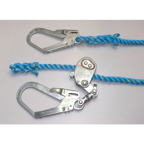Matsuura Blue New Tetron Horizontal Life Rope 16mmΦ x 20m with hooks on both ends and tensioner on one side NEW-TETORON-WF1620BLUE 1 piece