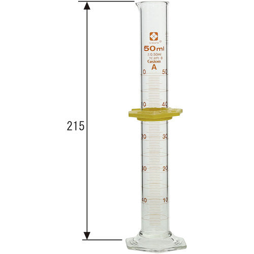 SIBATA Measuring Cylinder Custom A 50mL 026500-50 1 unit