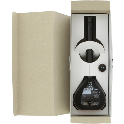 SIBATA Measuring Flask Super Grade Brown 250mL 020070-250 1 unit