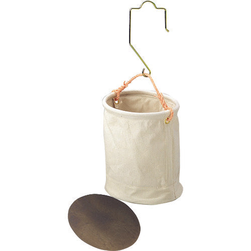 코즈치 6호(흰색) 범포 강력형 공구 봉투 300파이 대형 훅, 철판 부착 전공용 버킷 KB-30-30W 1개