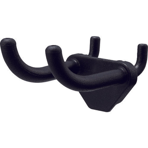 光 パンチングボード用樹脂2連フック黒(1P2コ入) PBPF-211 1 PK