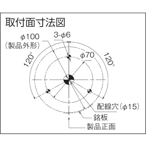 PATLITE Motorless Rotating Light Φ100 M1 Cab Y SF10-M1JN-Y 1 pc