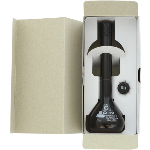 SIBATA メスフラスコ カスタムA 茶褐色 50mL 026100-50 1 本