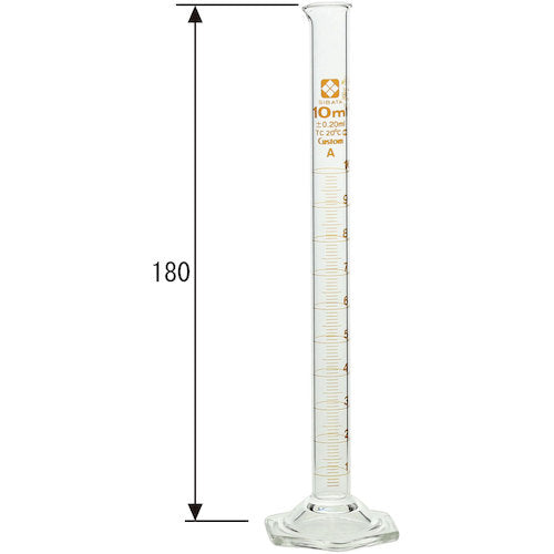 SIBATA Measuring Cylinder Custom A 10mL 026500-10 1 unit