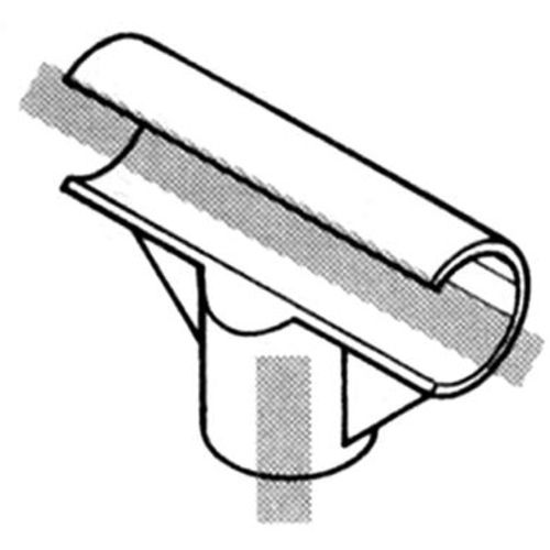 YAZAKI プラスチックジョイント J−59A AAS S アイボリー 枠/パイプのつなぎ用 イレクター Φ28用 J-59A-S-IVO 1 個