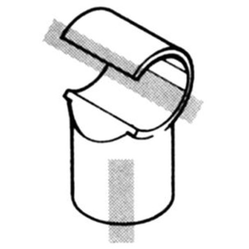 YAZAKI プラスチックジョイント J−59C AAS S アイボリー 枠/パイプのつなぎ用 イレクター Φ28用 J-59C-S-IVO 1 個