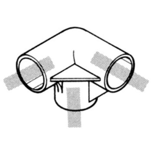 YAZAKI Plastic Joint J-4 AAS S Ivory Corner Erector Φ28 J-4-S-IVO 1 pc