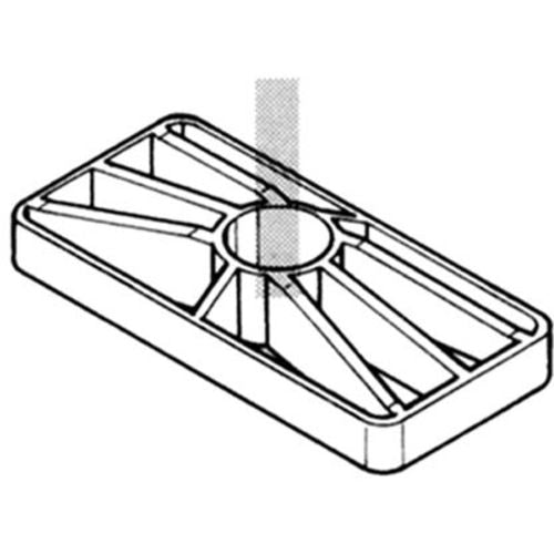 야자키 플라스틱 조인트 J-157A AAS S 블랙 이렉터 Φ28용 J-157A-S-BL 1개