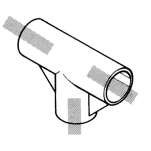 YAZAKI プラスチックジョイント J−7A AAS S アイボリー 枠/パイプのつなぎ用 イレクター Φ28用 J-7A-S-IVO 1 個