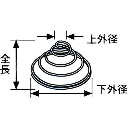 WAKI 電池バネ 1.2×10.9×27.7×14H(1個入) SR-754 1 PK