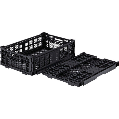 サンコー 折りたたみコンテナー 556270 オリコンEP33A−B黒 SKO-EP33A-B-BK 1 個