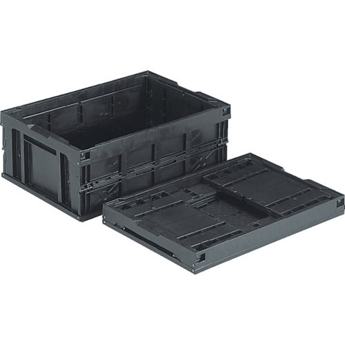 산코 접이식 컨테이너 550950 오리콘 55B(BK)(도전) 블랙 SKO-55B-EL-BK 1개