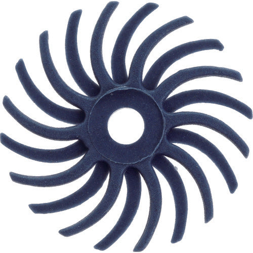 TRUSCO Radial Brush Disc Φ14.3 #120 Blue TBR14.3X120 20 pcs