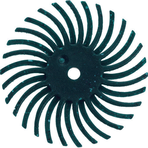 TRUSCO Radial Brush Disc Φ25.4 #80 Green TBR25.4X80 20 pcs