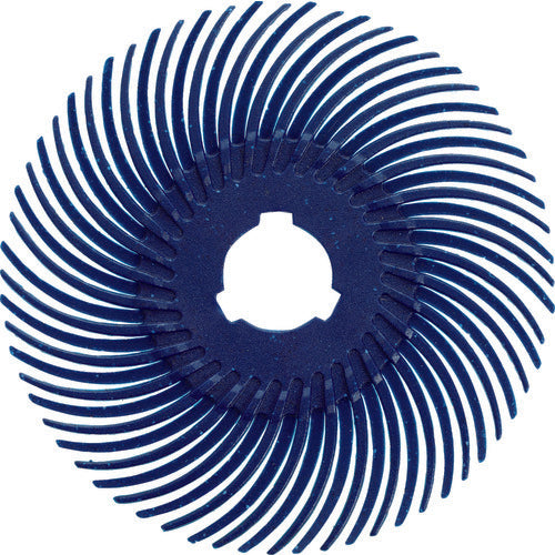 TRUSCO Radial Brush Disc Φ50.8 #120 Blue TBR50.8X120 20 pcs