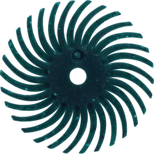 TRUSCO Radial Brush Disc Φ19.1 #80 Green TBR19.1X80 20 pcs