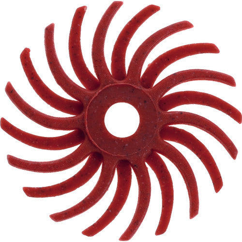 TRUSCO Radial Brush Disc Φ14.3 #220 Brown TBR14.3X220 20 pcs