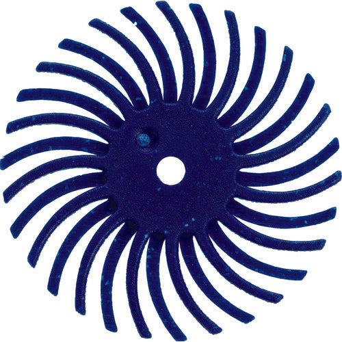 TRUSCO Radial Brush Disc Φ25.4 #120 Blue TBR25.4X120 20 pcs