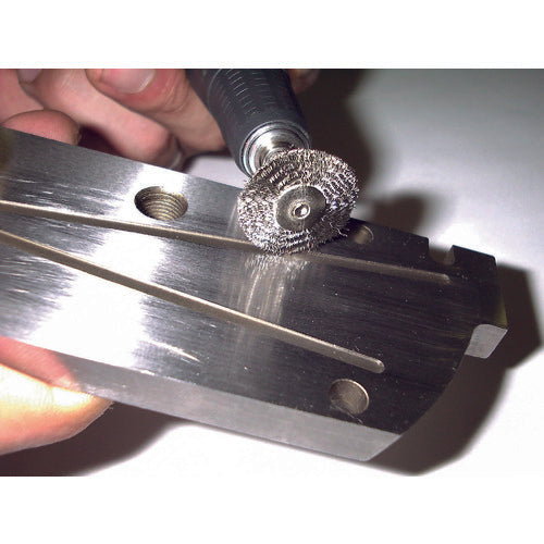 TRUSCO 평형 브러시 나일론 선 0.2X 외경 Φ20X축 Φ3 203H-6 1개