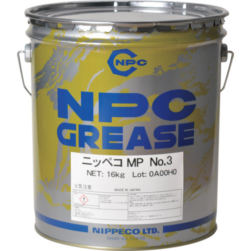 NIPPECO リチウム万能グリース ニッペコMP No.3 16KG 10003071 1 缶