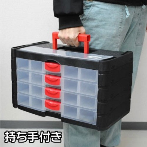 アストロプロダクツ AP プラスチックボックス 4段引出 2003000004458 1 個