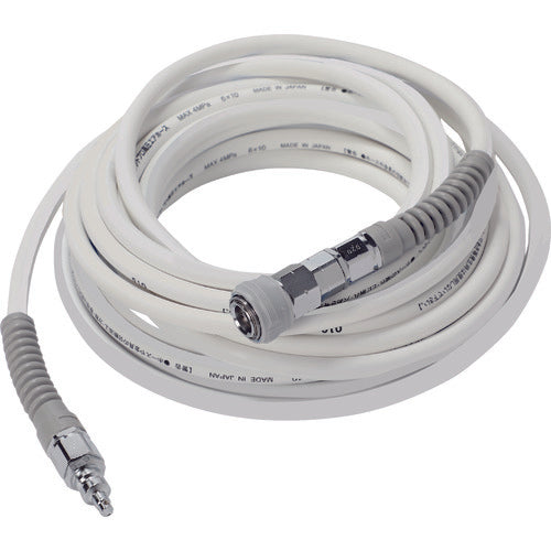 TRUSCO 【売切廃番】 高圧エアホース 6×10M 白 TQHC6010 1 巻