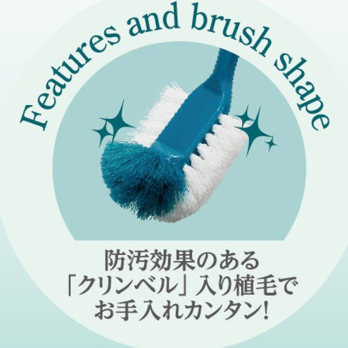 일본 클린 텍 화장실 브러시 세트 포레스트 그린 발수 브러시 타입 110851 1 개